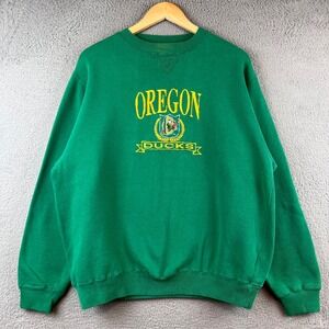 VINTAGE LOGO 7 OREGON DUCKS GREEN SWEATSHIRT MENS LARGE